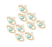 Housoutil Lot De 10 Pendentifs Œil Du Diable Perles Pour Bracelets Breloques Mignonnes Breloques Démon Halloween En Forme De Perles Pour La Fabrication De Colliers