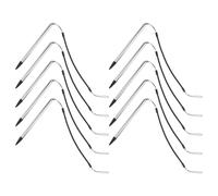 Housoutil Lot de 10 Stylets Capacitifs pour Écrans Résistifs avec Cordon à Ressort Argenté - Stylets Universels pour Tablette Smartphone et Liseuse - Accessoires D’Écriture Numérique et