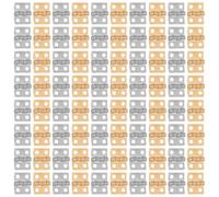 Housoutil Lot de 100 Mini Charnières en Cuivre 4 Trous pour Boîte à Bijoux et Bibliothèques, Accessoires Robustes pour Projets de Loisirs Créatifs et Modélisme
