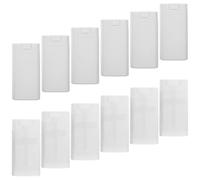 Housoutil Lot de 12 Flacons Distributeurs Vides pour Pâte et Crème en Plastique Transparent et Blanc Étanches Compacts et Rechargeables pour Voyages Camping et Soins Personnels