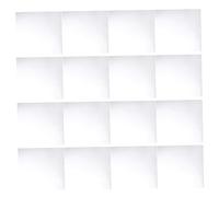Housoutil Lot De 16 Autocollants Miroir Muraux Autocollants De Surface Miroir Pet 0,2 Mm 15 x 15 Cm Auto-adhésif Décoration Intérieure Salon Chambre