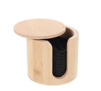 Housoutil Lot de 16 Disques Démaquillants Lavables en Fibres de Bambou 3 Couches Noirs Filet de Lavage et Boîte en Bambou pour Nettoyage Visage Doux et Réutilisable