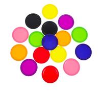 Housoutil Lot de 16 Palets de Hockey sur Table en Plastique 64 Mm, Pièces de Rechange pour Hockey sur Air Intérieur, Accessoires D'entraînement pour Jeux en Salle et Loisirs