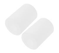 Housoutil Lot de 2 Abat-Jours Cylindriques en Verre Lait Opaque Diamètre 90 MM X Hauteur 130 MM Compatible Culot E27 Abat-Jour pour Lampe de Bureau Lampe D’Ambiance et Éclairage