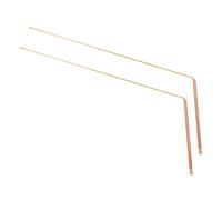 Housoutil Lot de 2 Baguettes de Sourcier en Cuivre Massif, Tiges de Détection Multifonctionnelles pour Chasse Fantôme et Recherche D’Objets Enfouis, Outil Portable pour Divination