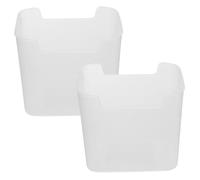 Housoutil Lot De 2 Boîtes De Rangement Pour Porte Latérale De Réfrigérateur Support Automatique Pour Écrou Accessoires Pour Porte Latérale Mini-Réfrigérateur Support À Œufs Pour