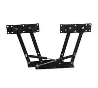 Housoutil Lot de 2 Charnières de Levage pour Table Basse en Fer Noir, Mécanisme Pliable avec Vérin à Gaz, pour Salon et Petits Appartements, Gain de Place et Design Moderne
