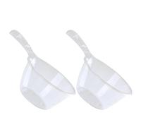 Housoutil Lot de 2 Cuillères à Eau Cuisine Transparentes à Long Manche, Ustensiles pour Laver Fruits et Légumes, Pelle à Eau Domestique Ergonomique, Adaptées pour Usage Cuisine et