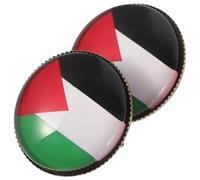 Housoutil Lot de 2 Goupilles en Cuivre Drapeau Palestine, Accessoire Décoratif Unique et Polyvalent, Broches pour Hommes pour Veste ou Paquet