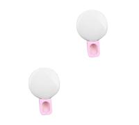 Housoutil Lot De 2 Lampes LED pour Selfie Support De Lumière Circulaire pour Téléphone Portable Lampe Portable pour Appareil Photo Selfie Clip Universel