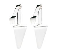 Housoutil Lot de 2 Pelles à Pizza Multifonctions en Acier Inoxydable Argenté Spatules à Pâtisserie Résistantes Ustensiles la Cuisine Inox Professionnel pour Pizza Gâteau et Fromage