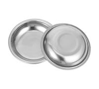 Housoutil Lot De 2 Plateaux De Pesée En Acier Inoxydable Ronds 8 Cm Précision Carats Usage Laboratoire La Cuisine Bijouterie
