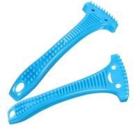 Housoutil Lot de 2 Râpes à Callosités Manuelles en ABS Bleu Outil Exfoliant pour Éliminer Peaux Mortes Accessoires de Pédicure Pratiques pour Soin des Pieds à la Maison