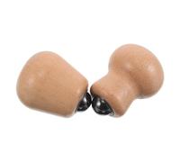 Housoutil Lot de 2 Rouleaux de Massage Visage en Bois Naturel Boules Rotatives Flexibles, Outil Manuel Sculptant pour Visage, Cou et Épaules, Portable pour Soins Peau à Domicile Voyage