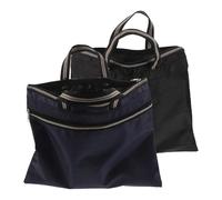 Housoutil Lot de 2 Sacoches pour Ordinateur Portable Imperméables en Tissu Oxford, Pochettes Zippées à Documents, Fourre-Tout Professionnel Grand Format, Poignées Souples pour Réunions