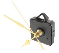 Housoutil Lot de 2 sets de Mécanismes d'Horloge Murale Silencieux en Plastique et Métal Dimensions 70X56X16 MM Aiguilles Dorées de 24 MM Kit Réparation DIY pour Horloge Murale sans