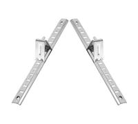 Housoutil Lot De 2 Supports D'étagère Réfrigérateur En Acier Inoxydable Épais Avec Clips Et Crochets, Réglables Pour Réfrigérateur, Congélateur Et Armoire Réfrigérée