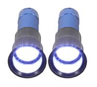 Housoutil Lot de 2 Testeurs d'Œufs Portables Bleu Lampe à Œufs LED Froide pour Incubateur Mire-Œufs Professionnel pour Poules Canards et Oies Éclairage Précis pour Sélection et