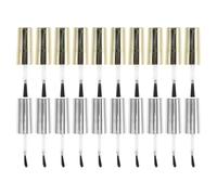 Housoutil Lot de 20 Bouchons de Vernis à Ongles Pinceaux de Rechange 10 Bouchons Dorés 10 Argentés Compatibles pour Flacons Liquides Accessoires Nail Art Précis et Solide Usage