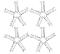 Housoutil Lot de 20 Boutons Suspendre Transparents 34 Mm en Plastique pour Stores Vénitiens, Embouts de Cordon Résistants pour Rideaux et Accessoires de Réparation, Adaptés aux Voilages