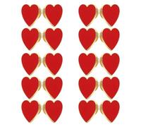 Housoutil Lot de 20 Broches Cœur Dorées Petite Taille, Épingles pour Femmes, pour Costumes et Célébrations Saint-Valentin et Mariages
