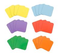 Housoutil Lot de 24 Aimants Carrés Colorés en Caoutchouc Autocollants Magnétiques Pédagogiques pour Réfrigérateur Surface Brillante et Coins Arrondis pour Tableaux Couleur Aléatoire