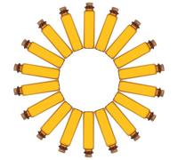 Housoutil Lot de 24 Mini Bouteilles en Verre Brun Opaque 20 ML avec Bouchon en Liège, Petits Contenants Étanches pour Messages, Huiles Essentielles, Décorations DIY et Mariage, Récipients