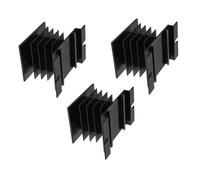 Housoutil Lot De 3 Dissipateurs Thermiques À Relais Statiques en Aluminium, À Ailettes De Refroidissement, pour L'automatisation Industrielle, Dissipateur Thermique À Haute Efficacité