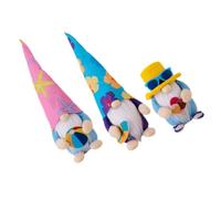 Housoutil Lot de 3 Poupées Gnomes Océanique D'été Surf, Ballon de Plage et Glace, Décorations Colorées pour Maison et Fête, Ornements Nautiques Artisanaux Légers et Résistants