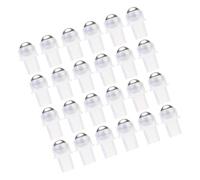Housoutil Lot de 30 Billes pour Flacons Roll-on à 16 Dents en Plastique Pe Transparent, Applicateur à Bille Rechargeable pour Huiles Essentielles, Parfums et Cosmétiques, Voyage et Usage