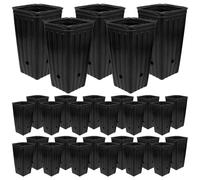Housoutil Lot de 30 Pots de Pépinière en PP pour Fleurs et Semis, Protection des Racines et Usage Polyvalent, pour Jardinage et Culture de Jeunes Plants