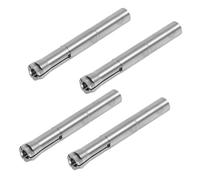 Housoutil Lot de 4 Mandrins à Ressort en Acier Inoxydable 235 MM Accessoire de Ponçage pour Perceuse à Ongles Mandrin de Serrage à Trois Mâchoires Pièce de Rechange pour Machines à