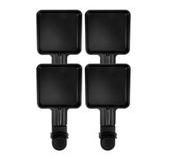 Housoutil Lot de 4 Mini Poêles à Raclette Carrées 9X9 CM en Acier Inoxydable Antiadhésif pour Poêle à Fondre le Fromage et Plaque de Cuisson Usage Barbecue et Fromage Fondu Cuisson Rapide