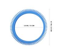 Housoutil Lot de 4 Pneus de Rechange en PVC Bleu pour Nettoyeur de Piscine Avant et Arrière Kit Complet de Roues pour Entretien Piscine Accessoires Solide et Compatibles Pièces