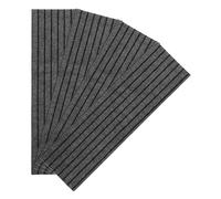 Housoutil Lot de 4 Tapis Antidérapants Autocollants pour Marches D'escalier Extérieures, Moquette Rayée 24x80 Cm, Adhérence Renforcée, Résistant aux Intempéries, pour Sécurité Extérieure