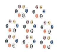 Housoutil Lot De 48 Breloques En Représentant Des Avatars De Beauté Pour Camées Décorations De Coiffure Strass Pour La Fabrication De Bijoux Scrapbooking Cabochons Résine