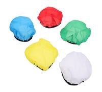 Housoutil Lot de 5 Abat-Jour Ronds en Tissu pour Flash 7 Pouces Diffuseur Lumineux Multicolore Blanc Jaune Rouge Vert Bleu Accessoire Photo pour Éclairage Doux et Homogène