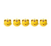 Housoutil Lot de 5 Pendentifs Cloches DIY Tigre Grand Format en Métal Léger Breloques pour Décoration et Fabrication de Bijoux Accessoires DIY pour Porte-Clés et Projets Créatifs