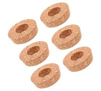 Housoutil Lot de 6 Bouchons en Liège Percés Ø 85 CM pour Vase Hydroponique Couvercles pour Propagation de Plantes Accessoires Terrarium avec Couvercle en Liège Jardinage Intérieur et