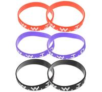 Housoutil Lot de 6 Bracelets en Silicone Extensibles et Colorés Unisexes, Bracelets de Sport Élastiques Multifonctions pour Activité Quotidienne et Tenue Décontractée