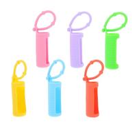 Housoutil Lot de 6 Étuis de Protection en Silicone Colorés pour Flacons à Bille 10 ML Housse Antidérapante Multicolore pour Huiles Essentielles Ensemble de Manchons Transportables