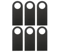 Housoutil Lot de 6 Panneaux de Porte en Bois Foncé, Double Face, Résistants et Pratiques pour Accrocher, Décoration pour Porte D'entrée ou Ateliers D'artisanat