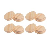 Housoutil Lot de 8 Couvercles Hermétiques en Bois de Pin Diamètre 72 MM pour Bocaux en Verre Tasses et Pots - Étanchéité Optimale Usage Maison Cuisine