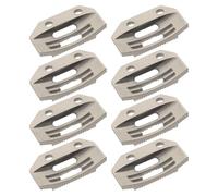 Housoutil Lot de 8 Griffes d'Entraînement Métalliques pour Machine à Coudre Industrielle Gc1-2, Plaque à Dents Dentelées, pour Couture de Toile et Fabrication de Parapluies