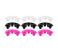 Housoutil Lot de 9 Bols à Manucure en Plastique Design Cinq Doigts pour Trempage Uniforme, Accessoires Polyvalents pour Usage à Domicile Salon Couleur Aléatoire