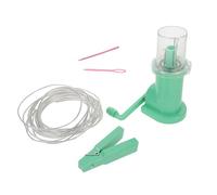 Housoutil Machine à Tricoter Manuelle Compacte Verte Outil de Tissage pour Bracelets et Projets DIY Mini Tricotin Portable pour Loisirs Créatifs