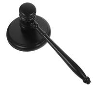 Housoutil Maillet en Bois Portable Son Clair et Puissant, Maillet Noir pour Enchères, pour Commissaires-priseurs et Animateurs de Séance