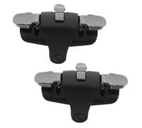 Housoutil Manette de Jeu pour Téléphone Mobile 2 Pièces, Gâchettes Ergonomiques en Alliage de Zinc, Clips Abs, Haute Précision, Accessoire Gaming Portable pour Joueurs Mobiles, Noir,