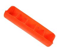 Housoutil Mangeoire Murale pour Cochons 5 Compartiments Grosse Capacité Orange Robuste Auge Alimentaire Pratique pour Élevage Porcin Alimentation Porcelets Facile à Nettoyer