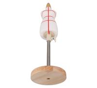 Housoutil Mannequin de Couture Miniature 1/4 Support en Bois, Hauteur Réglable 31-48 CM, Buste Femme en Tissu Blanc pour Création et Test de Patrons